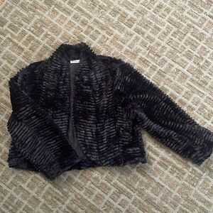 Beautiful black fax fur coat